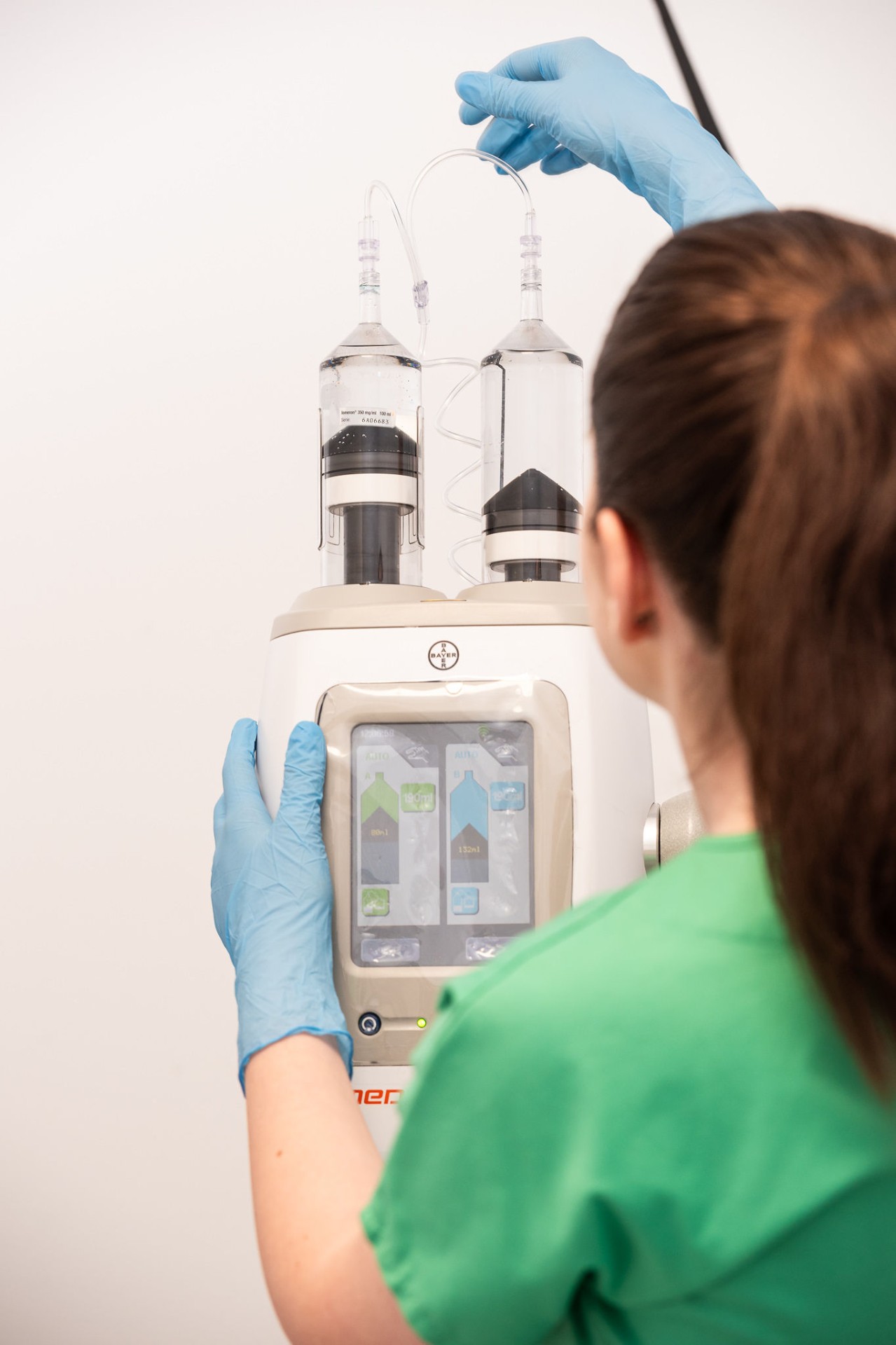 Injectomat Bayer pentru administrarea substanței de contrast la CT - Clinica GRAMA