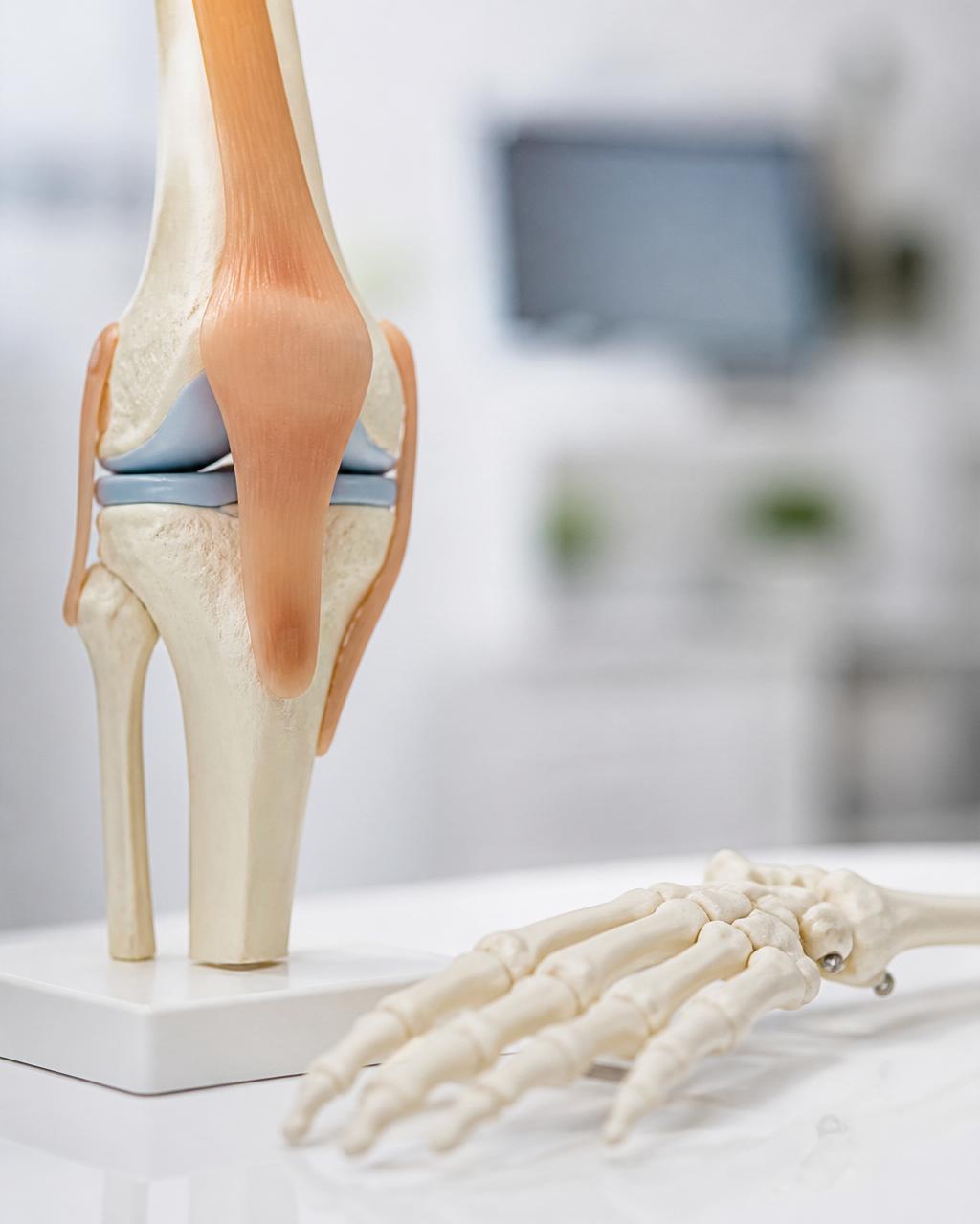 Model anatomic al articulațiilor și oaselor, utilizat în consultul de reumatologie